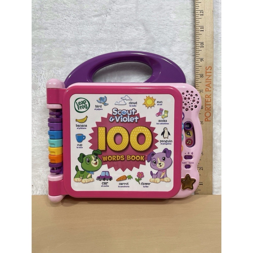 LeapFrog Scout & Violet 100 Words Interactive Bilingual English Spanish